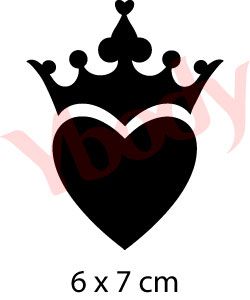 Herz Glitzer Tattoo Kinder