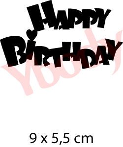 Happy Birthday Schablone