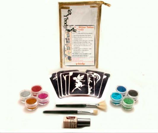 Glitzer Tattoo Set Party
