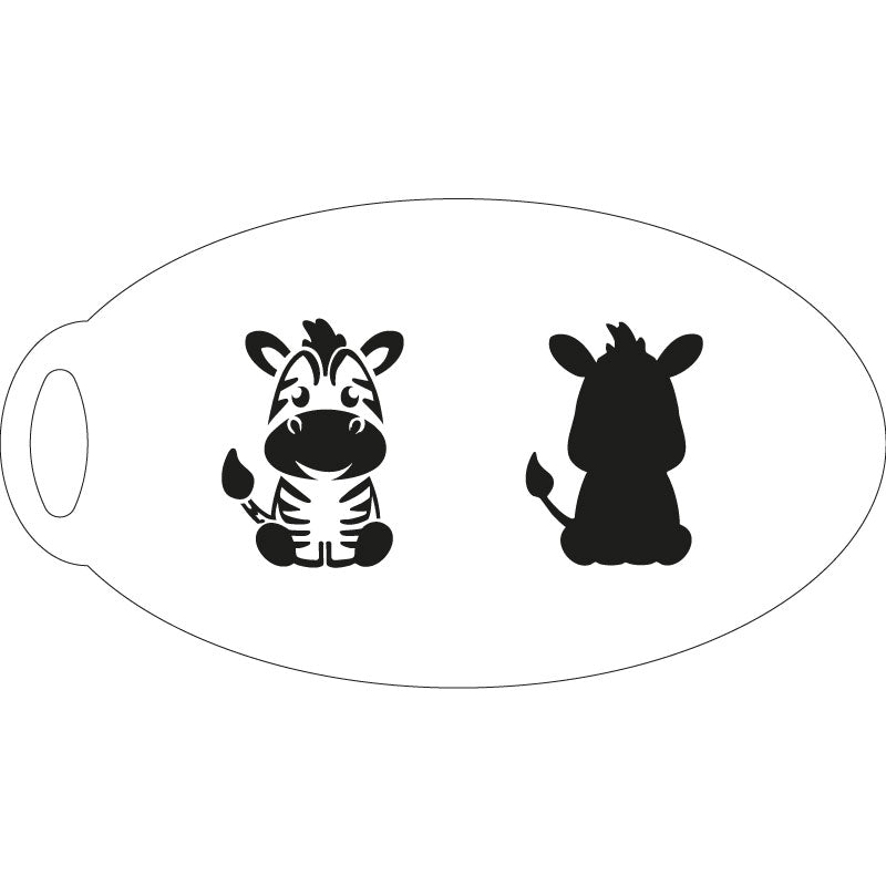Zebra Schminkschablone – Lieblingspinsel