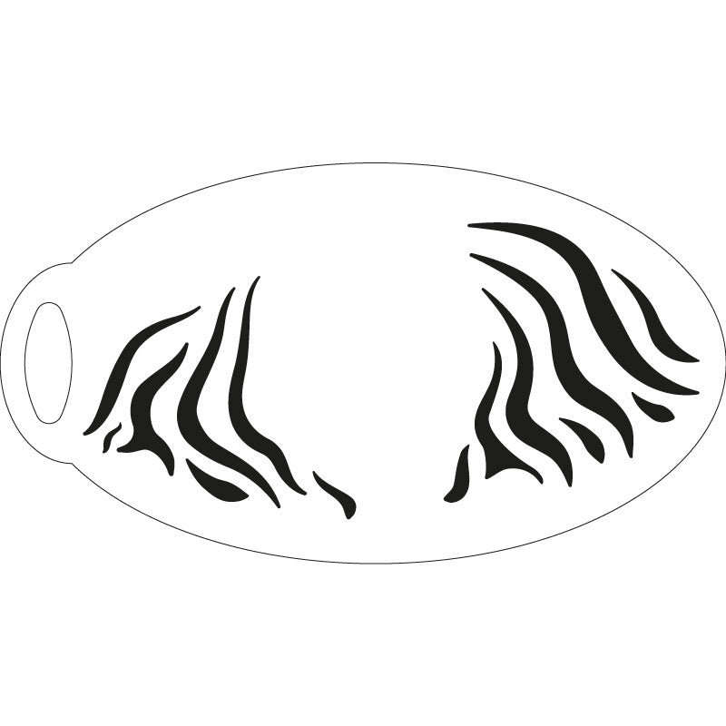 Zebra & Tiger Schminkschablone – Lieblingspinsel