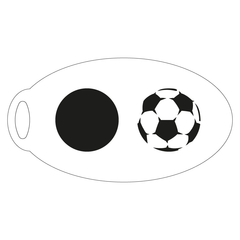Fußball Schminkschablone Lieblingspinsel lp-104