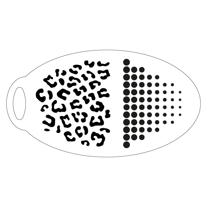 Punkte & Leopard Schminkschablone – Lieblingspinsel