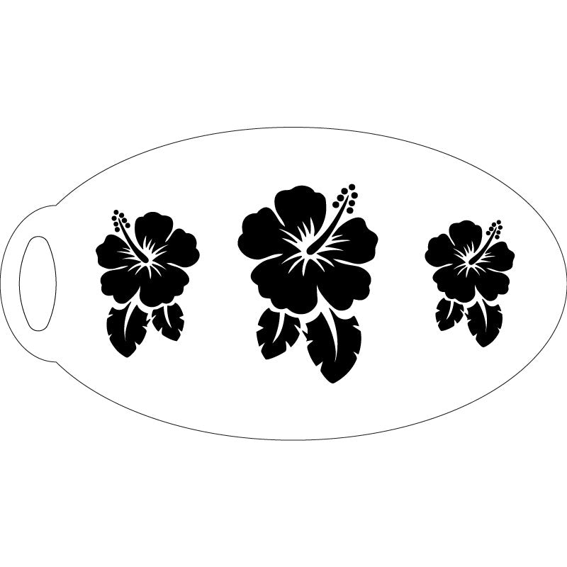 Hibiskus Schminkschablone – Lieblingspinsel