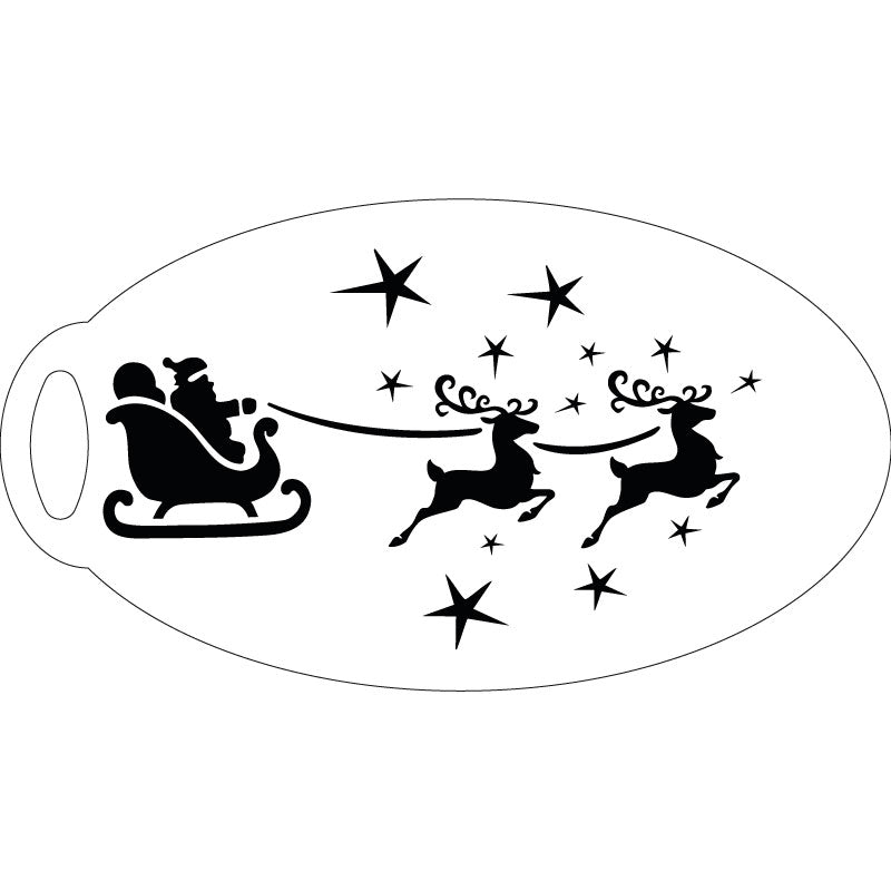 Weihnachtsmann Schminkschablone – Lieblingspinsel