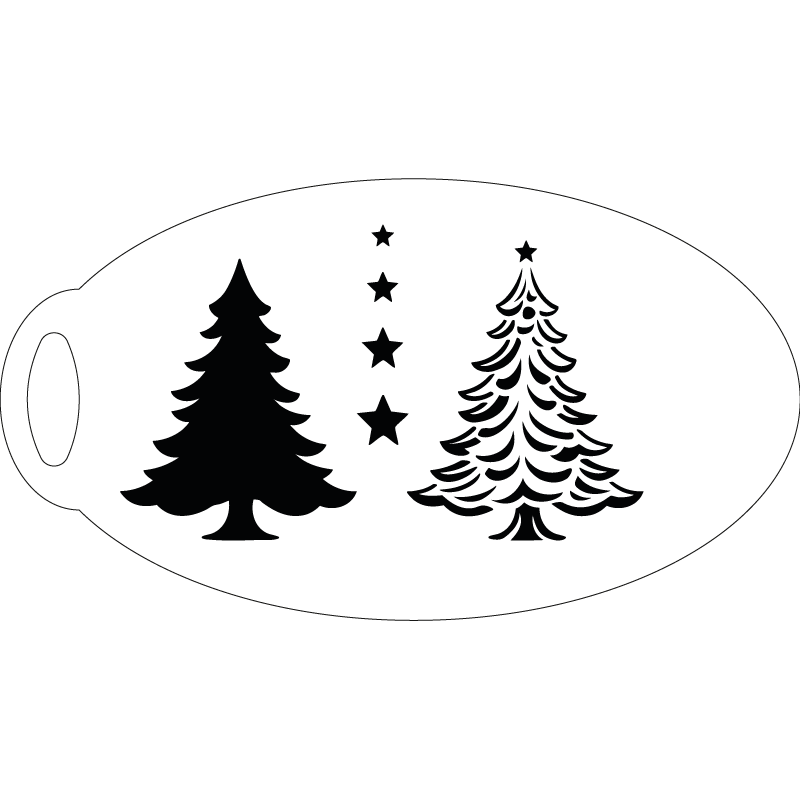 Weihnachtsbaum Schminkschablone – Lieblingspinsel