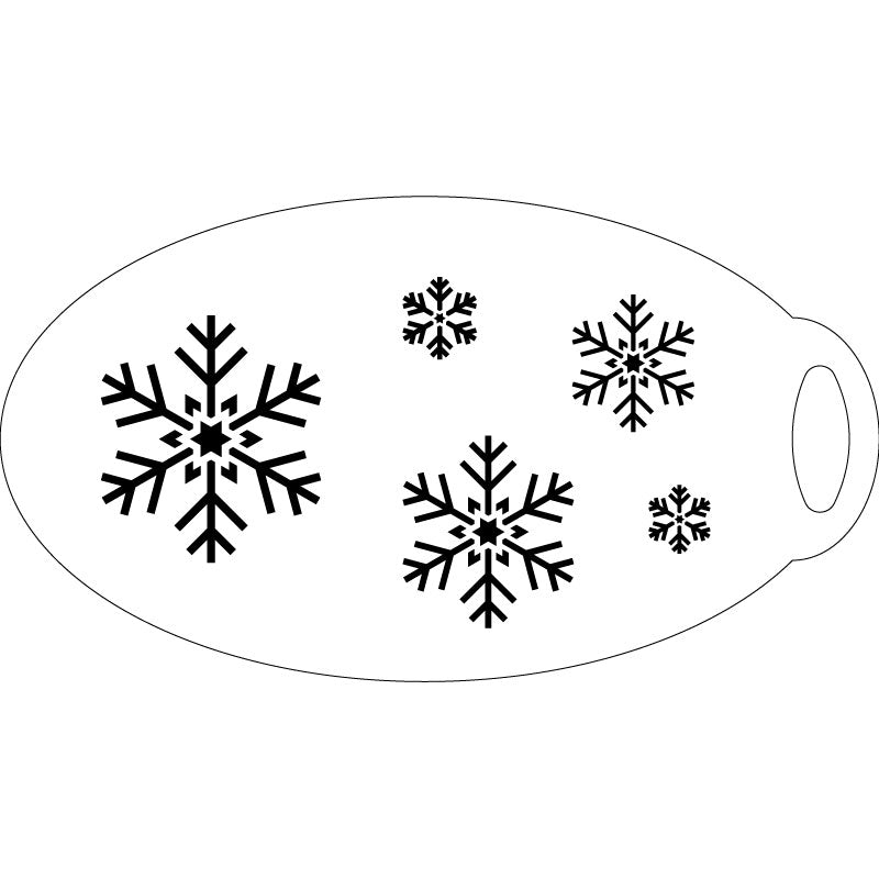 Schneeflocken Schminkschablone – Lieblingspinsel