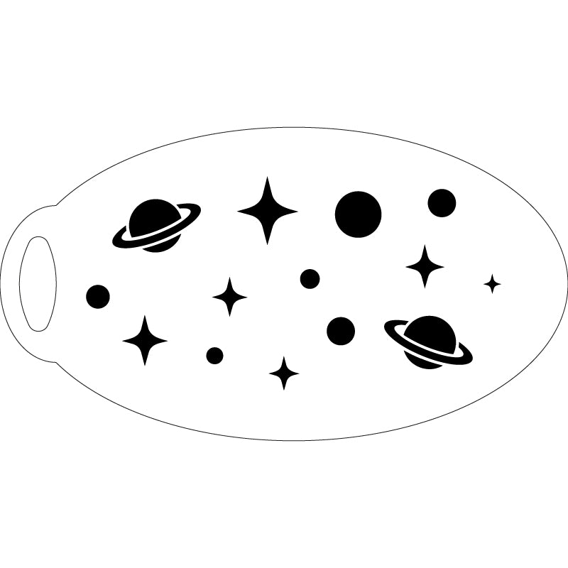 Sterne & Planeten Schminkschablone – Lieblingspinsel