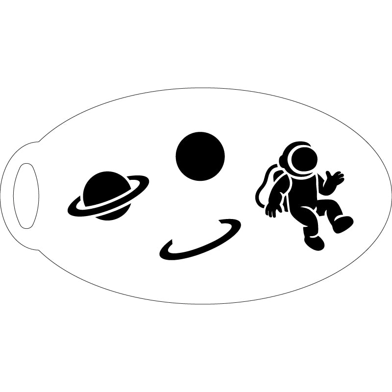 Astronaut & Planeten Schminkschablone – Lieblingspinsel