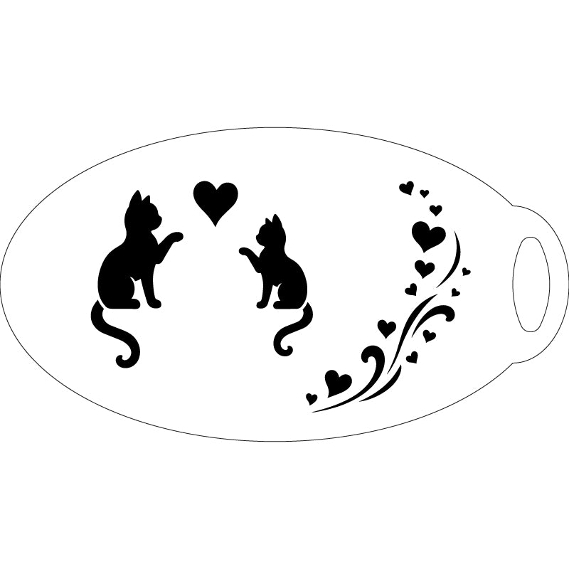 Schminkschablone Katze für Kinderschminken