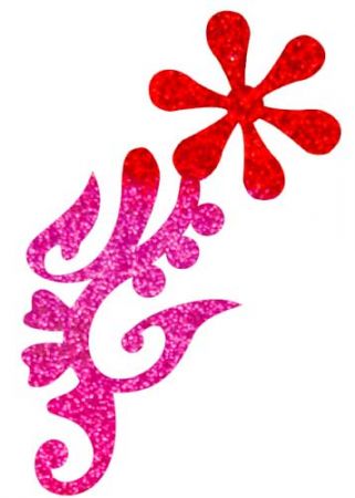 Blume Kindertattoo Schablone