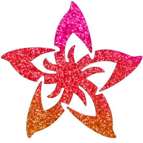 Schablone Hawaii Blume groß