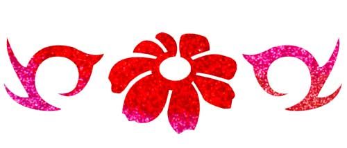Blumen Tattoo Schablone