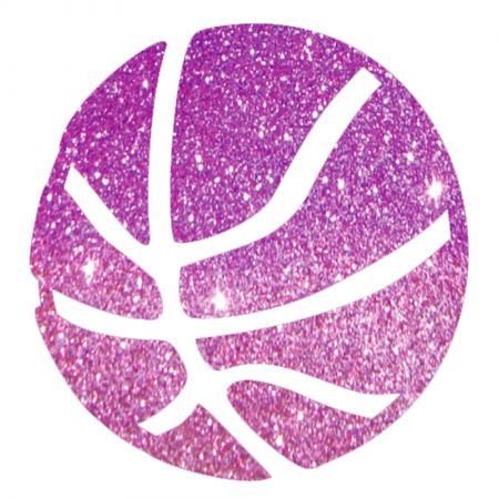 Basketball Glitzer Tattoo Kinder