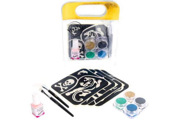 Glitzer Tattoo Set Jungs