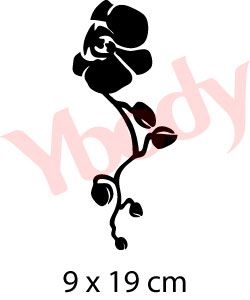 Orchidee Tattoo Schablone XL – FriendlyGlitter