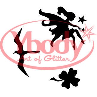 3er Glitzer Tattoo Mädchen