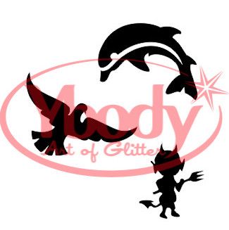 3er Schablone Glitzertattoos für Kinder